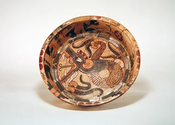 Grand bol plat avec dragon, Los Tuxtlas, Vera Cruz